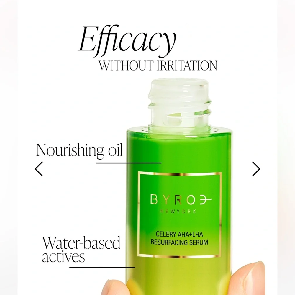 BYROE Celery AHA + LHA Resurfacing Serum 1oz NIB $86